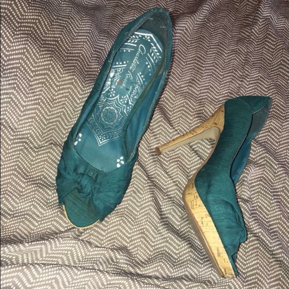 Charlotte Russe- TEAL CORKBOTTOM CUTIES!